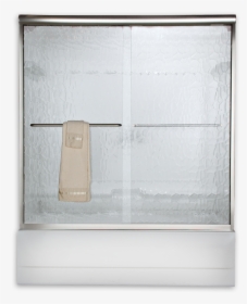 Euro Semi Frameless Sliding Tub Shower Doors - Rain Glass Sliding Shower Doors Gor Tub, HD Png Download, Free Download