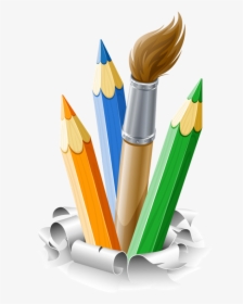 Crayons De Couleurs,articles D Ecole School Clipart, - Drawing Brush Png, Transparent Png, Free Download