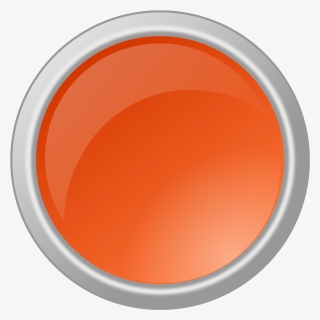 This Free Icons Png Design Of Glossy Orange Button - Glossy Button Clipart Orange Png, Transparent Png, Free Download