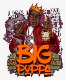 #bigpoppa #notoriousbig #biggiesmalls #cartoon #2018 - Biggie Smalls Transparent Png, Png Download, Free Download