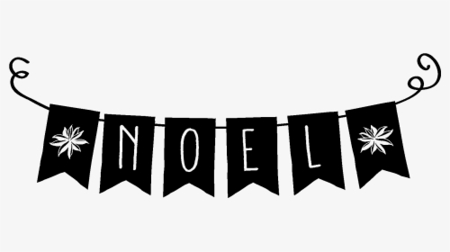 Noel Bunting Banner Wall Decal - Noel Banner Png, Transparent Png, Free Download