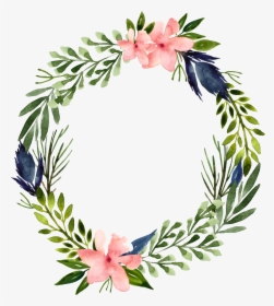 Transparent Rosemary Clipart - Transparent Round Flower Border, HD Png Download, Free Download