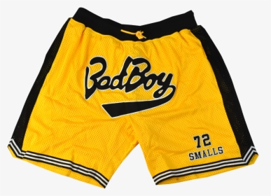 Bad Boy Biggie Smalls Yellow Basketball Shorts - Yellow Shorts, HD Png Download, Free Download