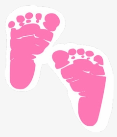 Pink Baby Footprints Png , Png Download - Free Baby Footprint Svg, Transparent Png, Free Download