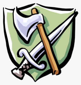 Vector Illustration Of Middle Ages Medieval Axe And - Middle Ages Vector Png, Transparent Png, Free Download