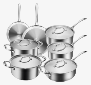 Dealz Frenzy Multiclad Pro Cookware Set,classic Pots - Cooking Pot Set, HD Png Download, Free Download