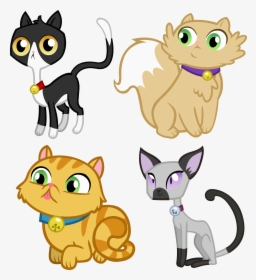 Vector Swirl Clipart Cat - Cat My Little Pony Pets, HD Png Download, Free Download
