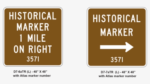 Advance And Directional Historical Marker guide Signs - Usery Mountain Regional Park, HD Png Download, Free Download