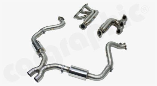 Perp81etrace 3 Cargraphic Porsche 981 Exhaust   views - Porsche Cayman Gt4 Headers, HD Png Download, Free Download