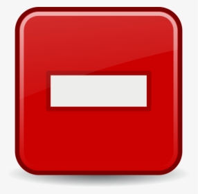 Square,red,line - Red Minus Square Icon, HD Png Download, Free Download
