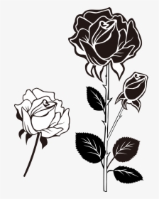 Clip Art Black And White Roses Bunga Mawar Vektor Hitam Putih