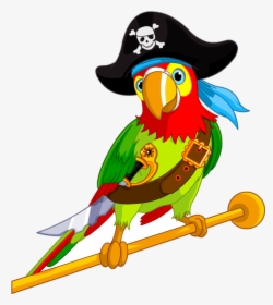 Pirate Stickers Animals Discount For Kids Deco - Pirate Parrot Png, Transparent Png, Free Download