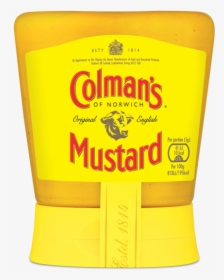 Colman"s Squeezy Mustard - Colmans Mustard Label, HD Png Download, Free Download