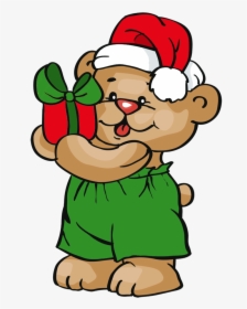 Christmas Teddy Bears Clip Art - Christmas Teddy Bear Clipart, HD Png Download, Free Download