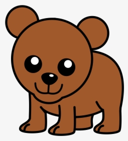 Cute-bear - Cute Cartoon Brown Bear, HD Png Download, Free Download