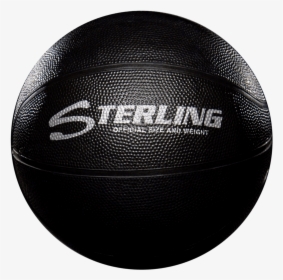 8 Panel Rubber Camp Basketball - Black Basketball Ball, HD Png Download, Free Download