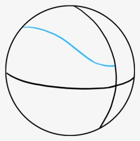 How To Draw A Basketball - Circle, HD Png Download, Free Download