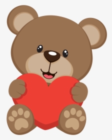 Brown Cliparts Png Teddy Bear - Cartoon Teddy Bear Png, Transparent Png, Free Download