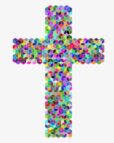 Christian Cross Computer Icons Christianity Crucifix - Colourful Cross Transparent, HD Png Download, Free Download