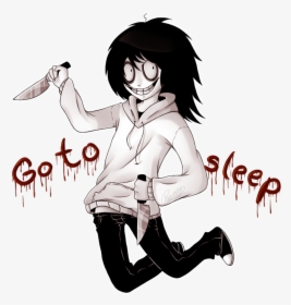 Jeff The Killer And Go To Sleep Image - Jeff The Killer Creepypasta, HD Png Download, Free Download