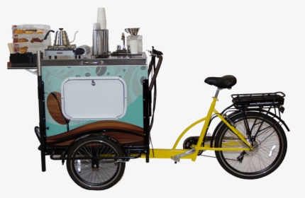 Bike And A Box Hot Coffee Trike - Bicycle Vending Cart, HD Png Download, Free Download