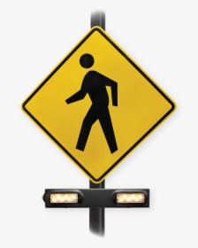 Pedestrian Warning Signs, HD Png Download, Free Download