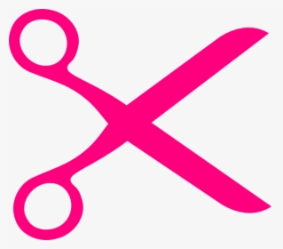Scissors Clip Art At Clker - Pink Hair Scissors Clipart, HD Png Download, Free Download