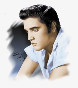 Elvis Presley Blue Profile Men"s Ringer T Shirt - Photo Shoot, HD Png Download, Free Download