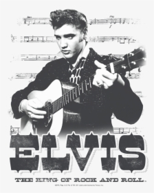 Elvis Presley The King Of Men"s Slim Fit T-shirt , - Elvis Presley Start Of Career, HD Png Download, Free Download
