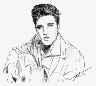 Elvis - Sketch, HD Png Download, Free Download