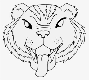 Transparent Tiger Head Png - Cartoon, Png Download, Free Download