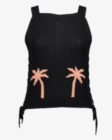 Knit Crochet Tank Palm Tree - Cross, HD Png Download, Free Download