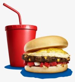 Fried Egg Brunch Burger - Fast Food, HD Png Download, Free Download