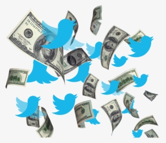 Transparent Twitter Png Transparent - Flying Money No Background, Png Download, Free Download