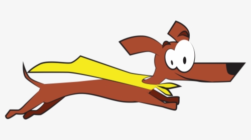 Dog Clipart Daschund Dachshund - Dog In Cape Cartoon, HD Png Download, Free Download