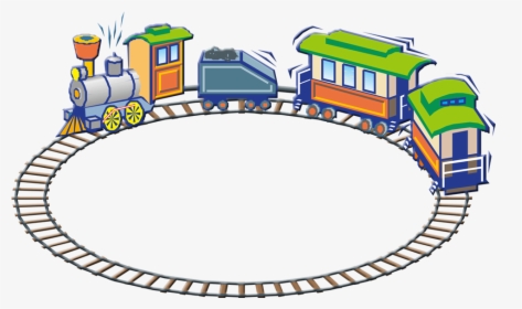 Rail Transport Railway Transprent - Clipart Toy Train Track, HD Png Download, Free Download