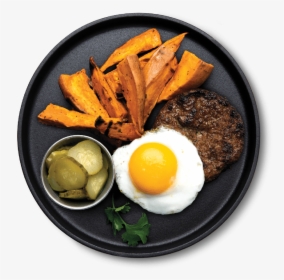 Over Easy Burger With Sweet Potato - Buger Over Easy Snap Kitchen, HD Png Download, Free Download