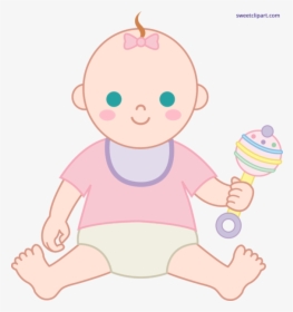 Png Free Babies Playing Clipart - Baby Girl Clip Art, Transparent Png, Free Download