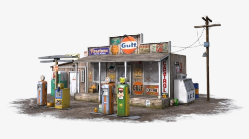 Old Gas Station Photos - Old Gas Station Png, Transparent Png, Free Download