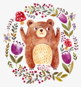 Transparent Teddy Bear Vector Png - Baby Art Wall Png, Png Download, Free Download