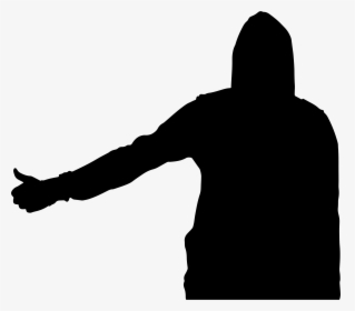 This Free Icons Png Design Of Hitchhiking Man Silhouette - Hitchhiking Clipart, Transparent Png, Free Download