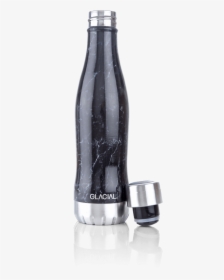 Glacial Black Marble Bottle, HD Png Download, Free Download