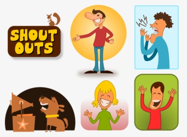 Transparent Shouting Clipart - Shout Out Clip Art, HD Png Download, Free Download