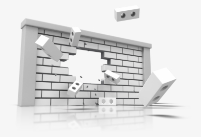 Broken Brick Wall Png For Kids - Brick, Transparent Png, Free Download
