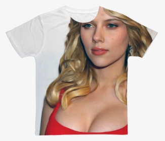 Scarlett Johansson ﻿classic Sublimation Adult T-shirt"  - Scarlett Johansson, HD Png Download, Free Download