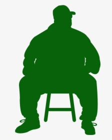 Fat Man Silhouette Vector, HD Png Download, Free Download