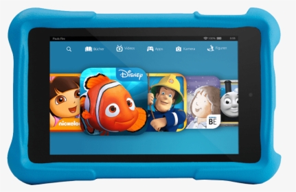 Kindle Fire Kids Edition Blue Transparent Image - Pink Kindle Fire Tablet, HD Png Download, Free Download