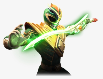 Mighty Morphin Green Power Ranger Cartoon, HD Png Download, Free Download