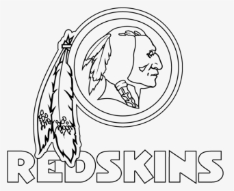 Washington Redskins Coloring Pages Free Colouring - Washington Redskins Logo Drawing, HD Png Download, Free Download