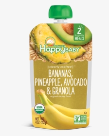 Happy Baby Banana Pineapple Avocado Granola, HD Png Download, Free Download